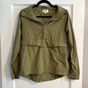 Women's LIV Outdoor Olive Green Half-Zip Jacket Size Small